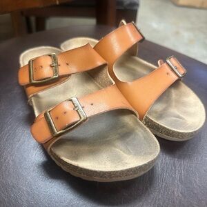 Cat & Jack Tan Sandals Slip-On Adjustable